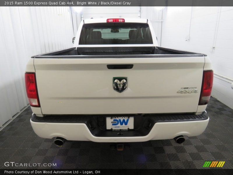 Bright White / Black/Diesel Gray 2015 Ram 1500 Express Quad Cab 4x4