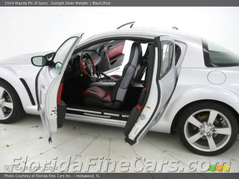 Sunlight Silver Metallic / Black/Red 2004 Mazda RX-8 Sport