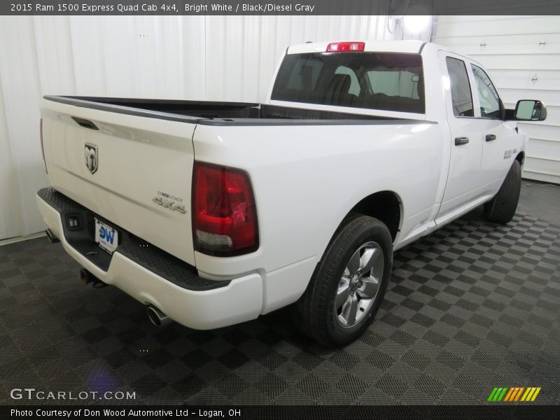Bright White / Black/Diesel Gray 2015 Ram 1500 Express Quad Cab 4x4