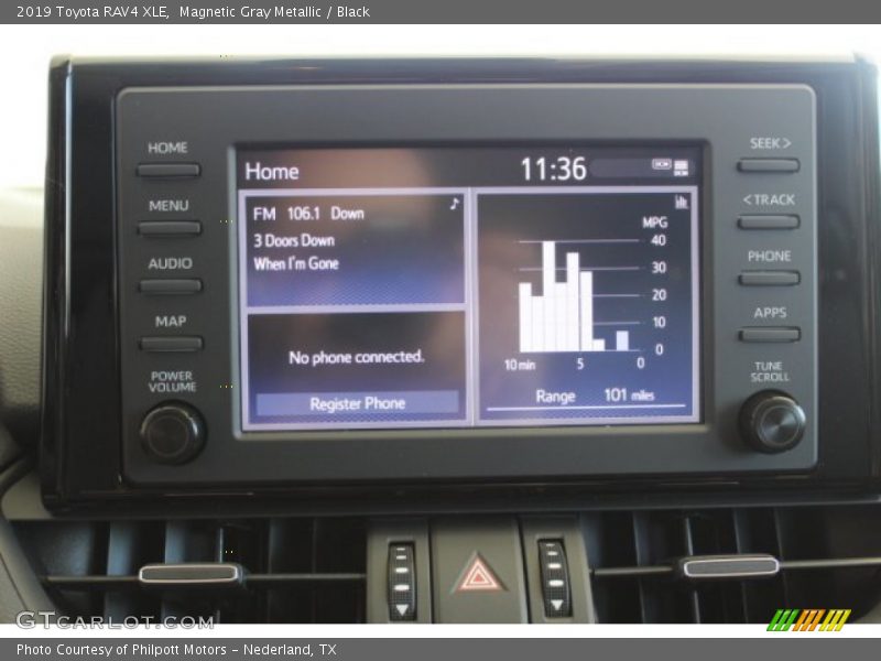 Magnetic Gray Metallic / Black 2019 Toyota RAV4 XLE