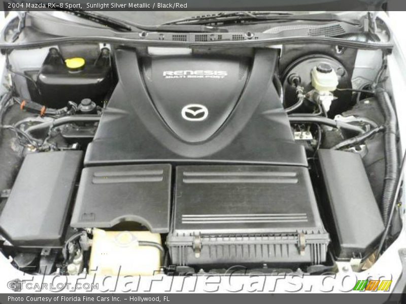 Sunlight Silver Metallic / Black/Red 2004 Mazda RX-8 Sport