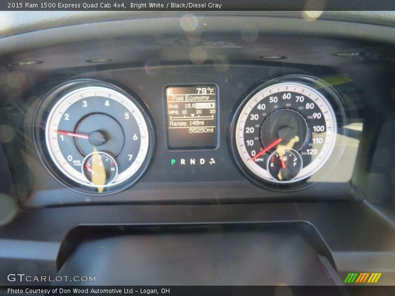 Bright White / Black/Diesel Gray 2015 Ram 1500 Express Quad Cab 4x4