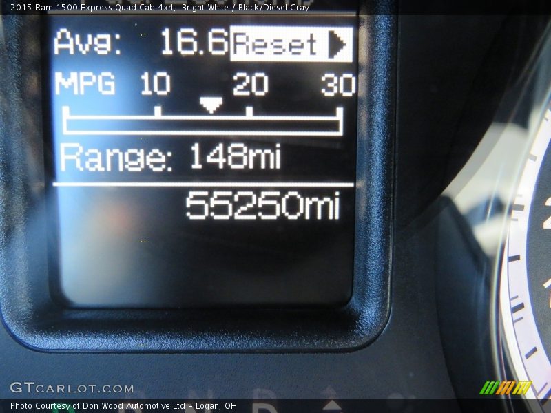 Bright White / Black/Diesel Gray 2015 Ram 1500 Express Quad Cab 4x4