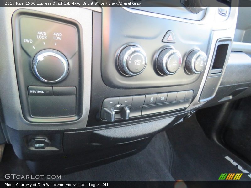 Bright White / Black/Diesel Gray 2015 Ram 1500 Express Quad Cab 4x4