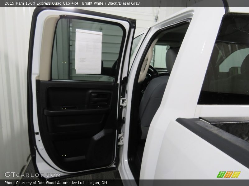 Bright White / Black/Diesel Gray 2015 Ram 1500 Express Quad Cab 4x4