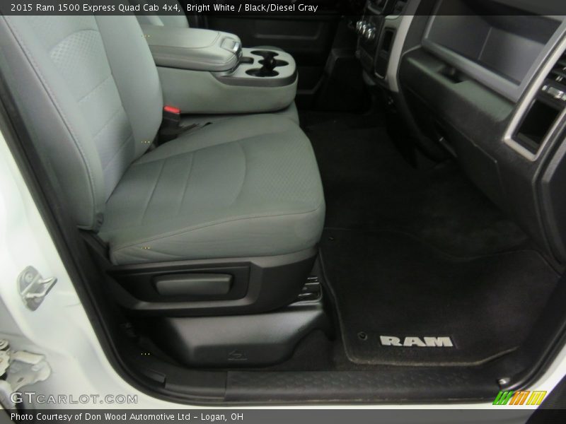 Bright White / Black/Diesel Gray 2015 Ram 1500 Express Quad Cab 4x4