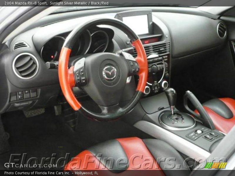 Sunlight Silver Metallic / Black/Red 2004 Mazda RX-8 Sport