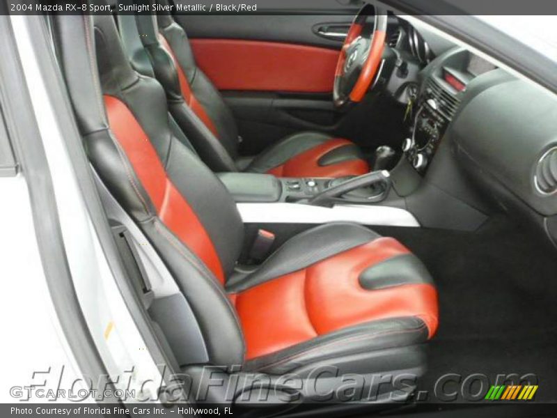 Sunlight Silver Metallic / Black/Red 2004 Mazda RX-8 Sport