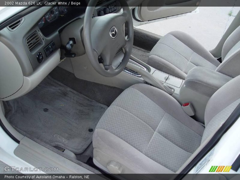 Glacier White / Beige 2002 Mazda 626 LX