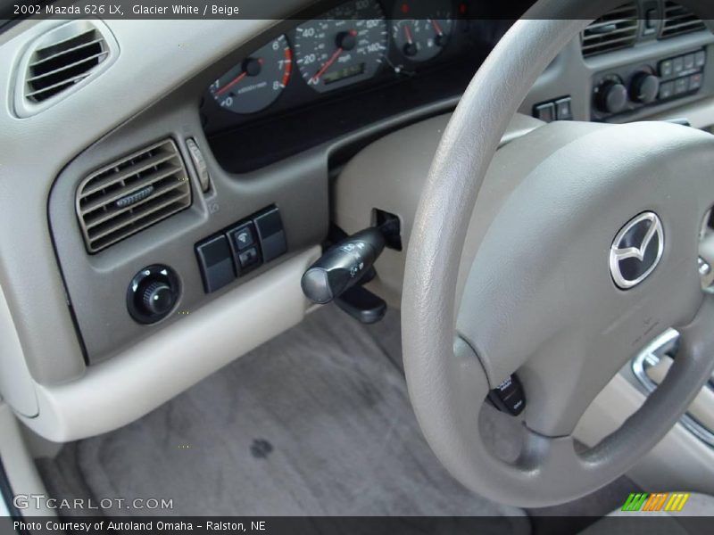 Glacier White / Beige 2002 Mazda 626 LX