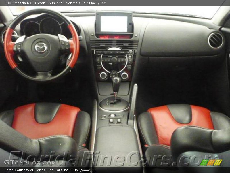 Sunlight Silver Metallic / Black/Red 2004 Mazda RX-8 Sport
