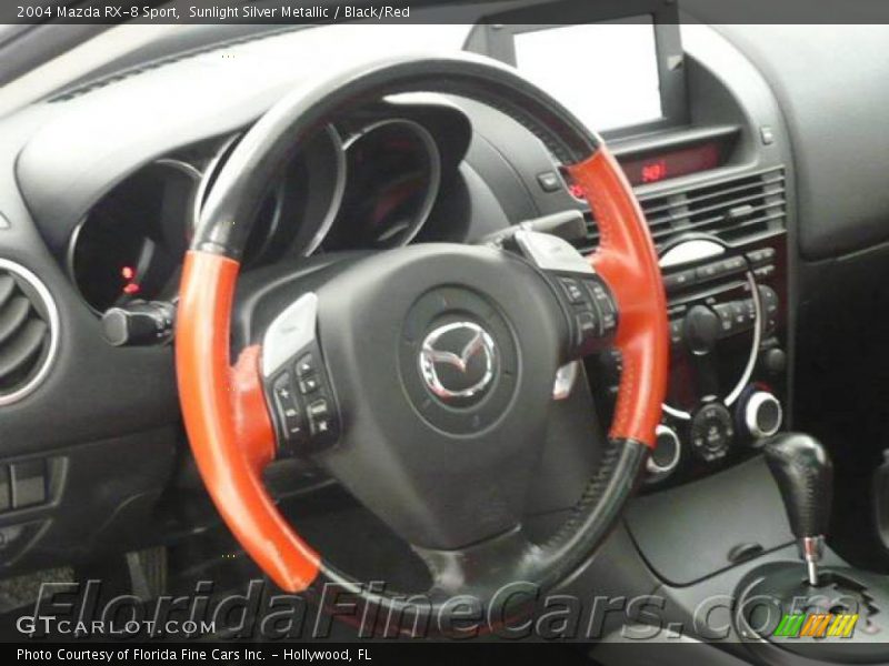 Sunlight Silver Metallic / Black/Red 2004 Mazda RX-8 Sport