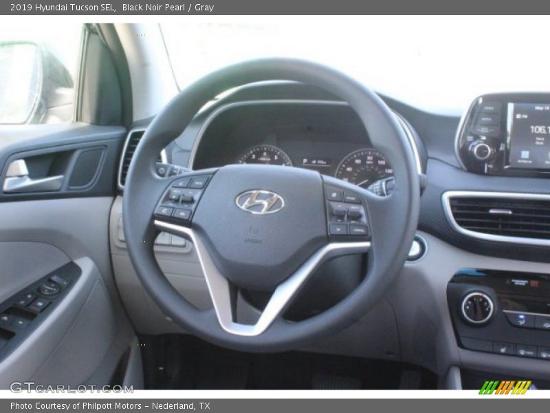 Black Noir Pearl / Gray 2019 Hyundai Tucson SEL