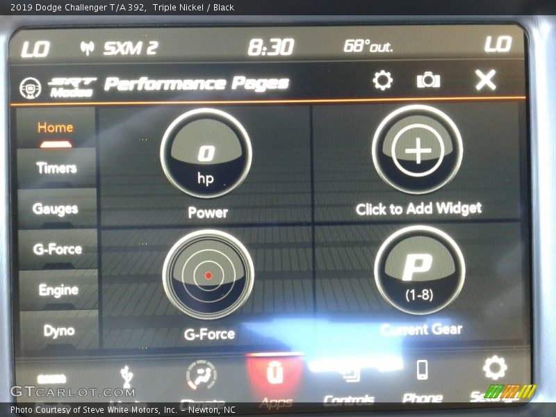 Triple Nickel / Black 2019 Dodge Challenger T/A 392