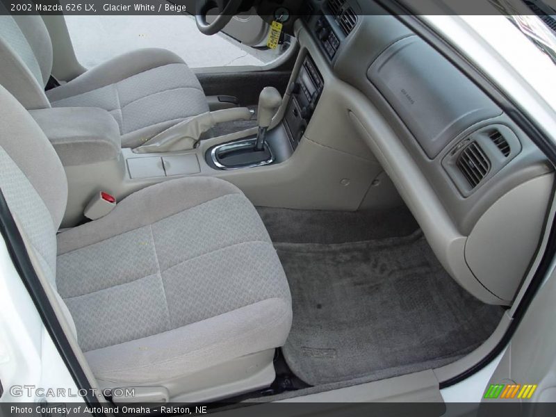 Glacier White / Beige 2002 Mazda 626 LX