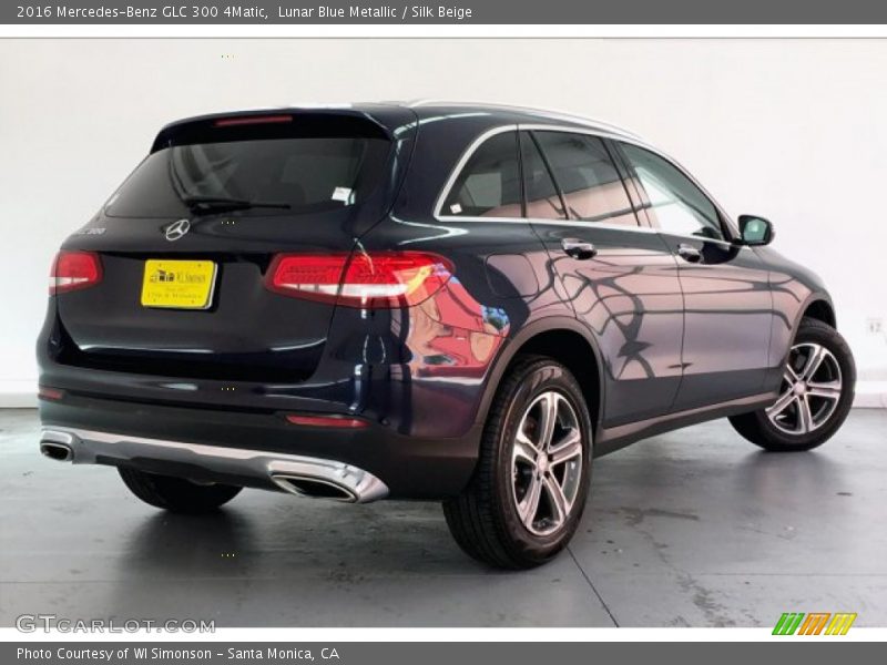Lunar Blue Metallic / Silk Beige 2016 Mercedes-Benz GLC 300 4Matic
