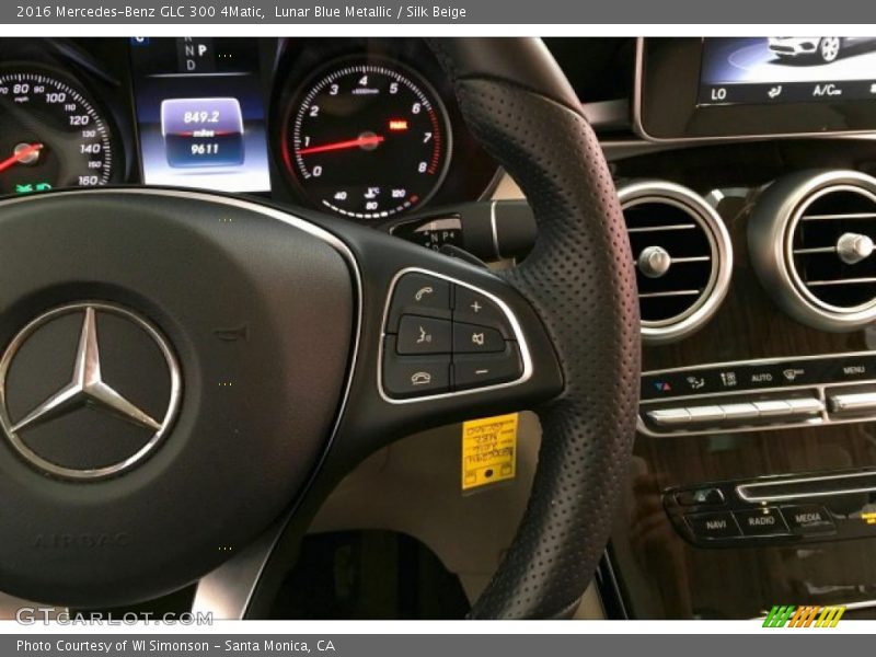 Lunar Blue Metallic / Silk Beige 2016 Mercedes-Benz GLC 300 4Matic