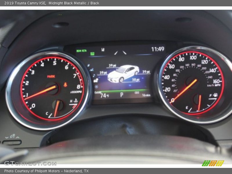 Midnight Black Metallic / Black 2019 Toyota Camry XSE