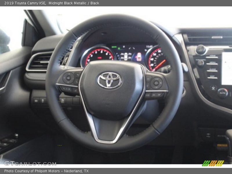 Midnight Black Metallic / Black 2019 Toyota Camry XSE