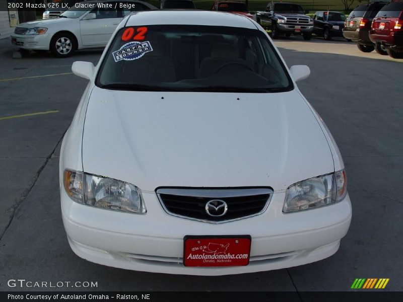 Glacier White / Beige 2002 Mazda 626 LX