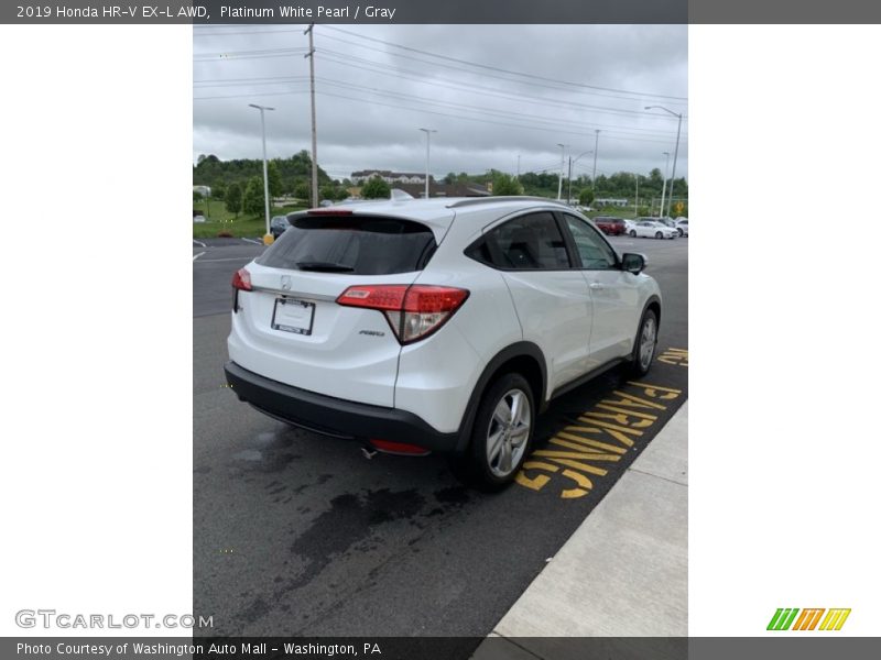 Platinum White Pearl / Gray 2019 Honda HR-V EX-L AWD