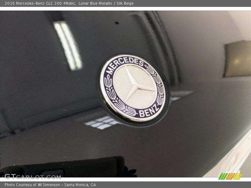 Lunar Blue Metallic / Silk Beige 2016 Mercedes-Benz GLC 300 4Matic