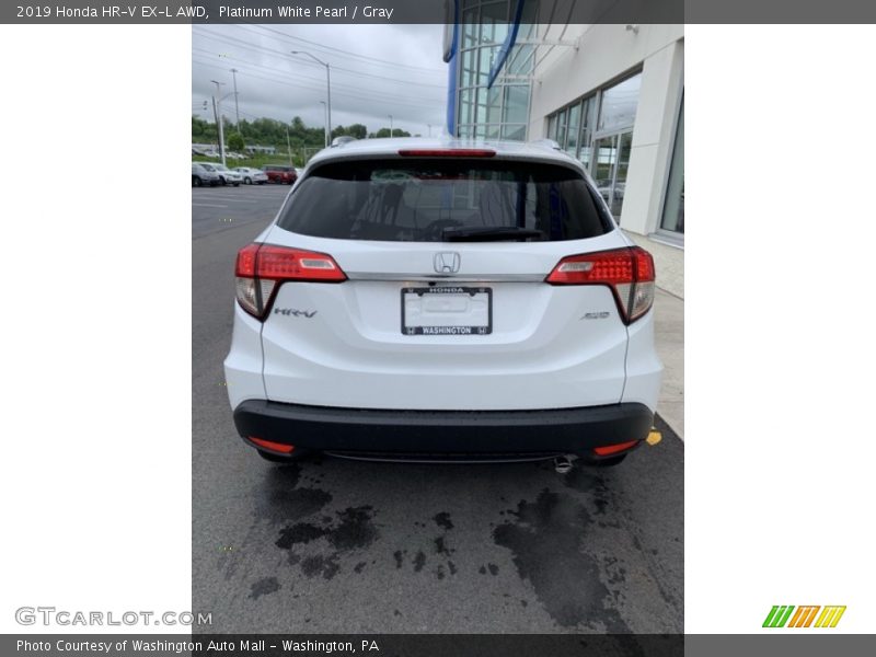 Platinum White Pearl / Gray 2019 Honda HR-V EX-L AWD
