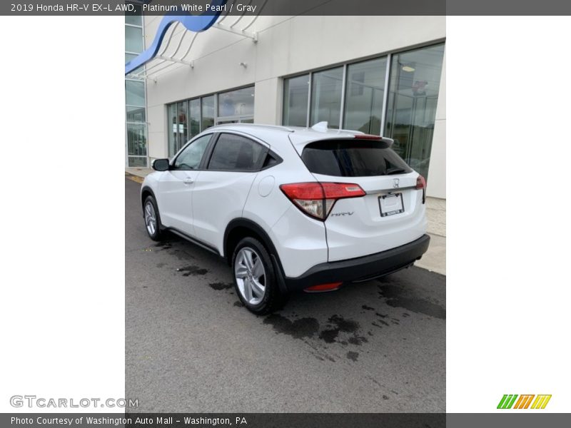 Platinum White Pearl / Gray 2019 Honda HR-V EX-L AWD