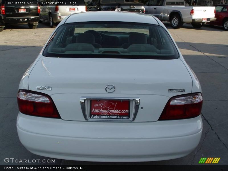 Glacier White / Beige 2002 Mazda 626 LX