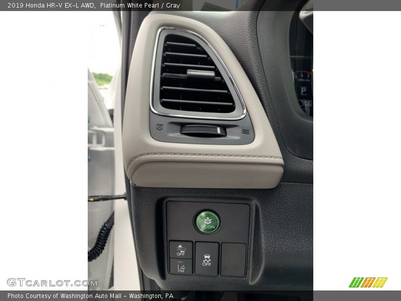 Platinum White Pearl / Gray 2019 Honda HR-V EX-L AWD