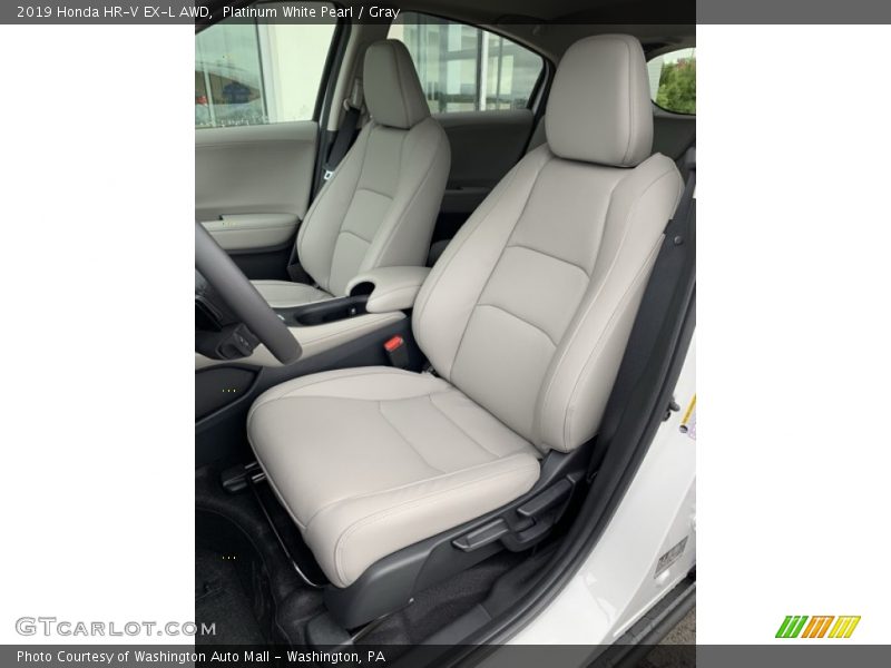 Platinum White Pearl / Gray 2019 Honda HR-V EX-L AWD