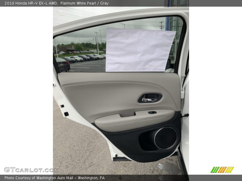 Platinum White Pearl / Gray 2019 Honda HR-V EX-L AWD