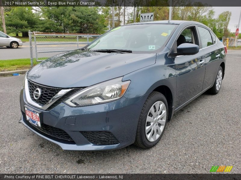 Deep Blue Pearl / Charcoal 2017 Nissan Sentra SV