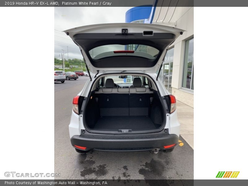 Platinum White Pearl / Gray 2019 Honda HR-V EX-L AWD