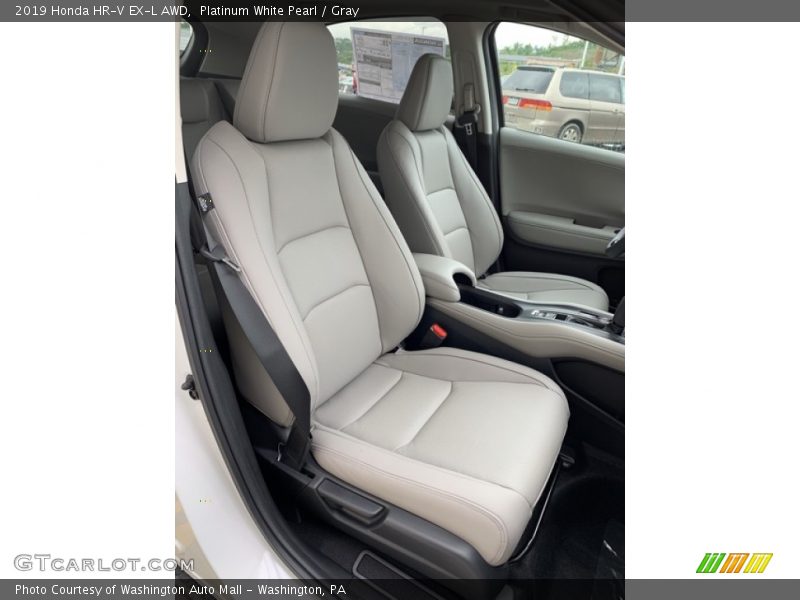 Platinum White Pearl / Gray 2019 Honda HR-V EX-L AWD