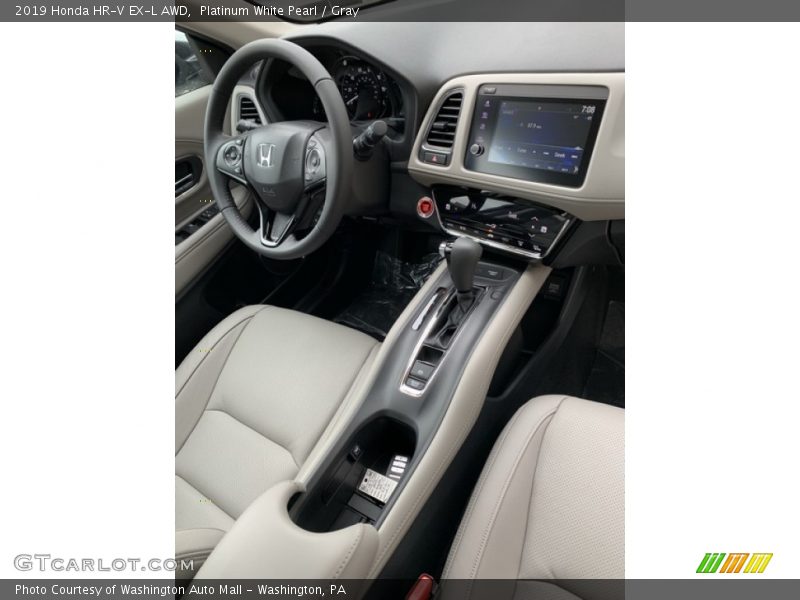 Platinum White Pearl / Gray 2019 Honda HR-V EX-L AWD