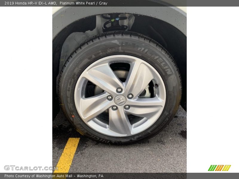 Platinum White Pearl / Gray 2019 Honda HR-V EX-L AWD