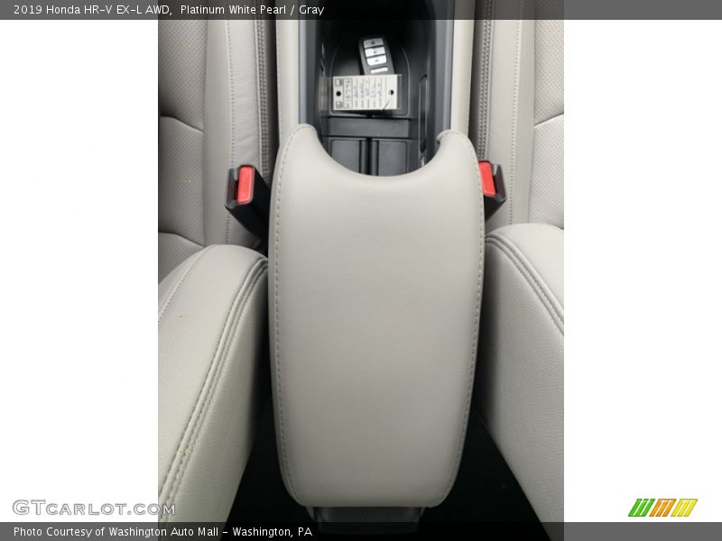 Platinum White Pearl / Gray 2019 Honda HR-V EX-L AWD