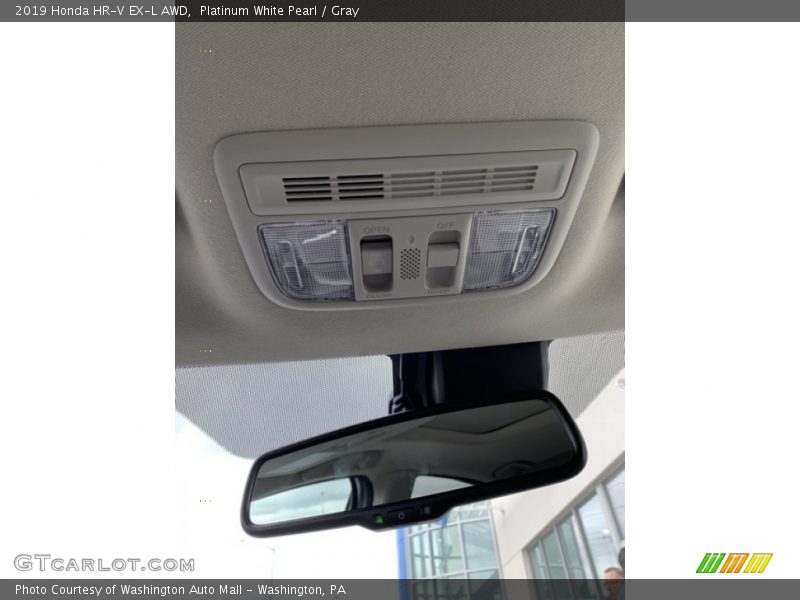Platinum White Pearl / Gray 2019 Honda HR-V EX-L AWD