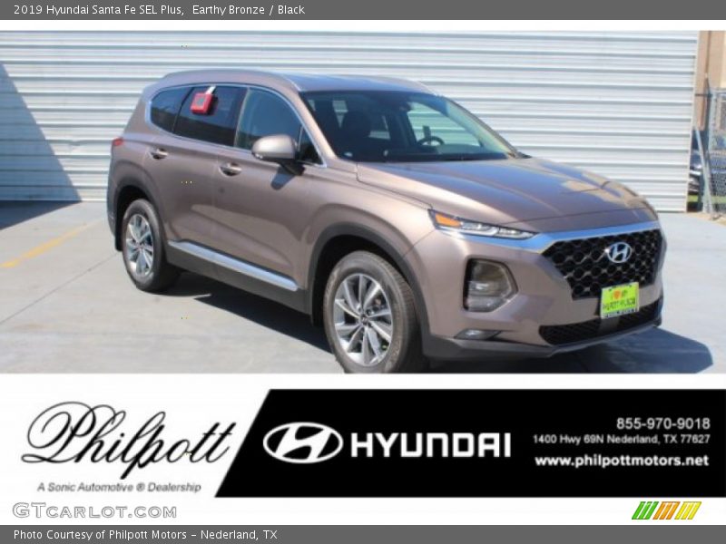 Earthy Bronze / Black 2019 Hyundai Santa Fe SEL Plus