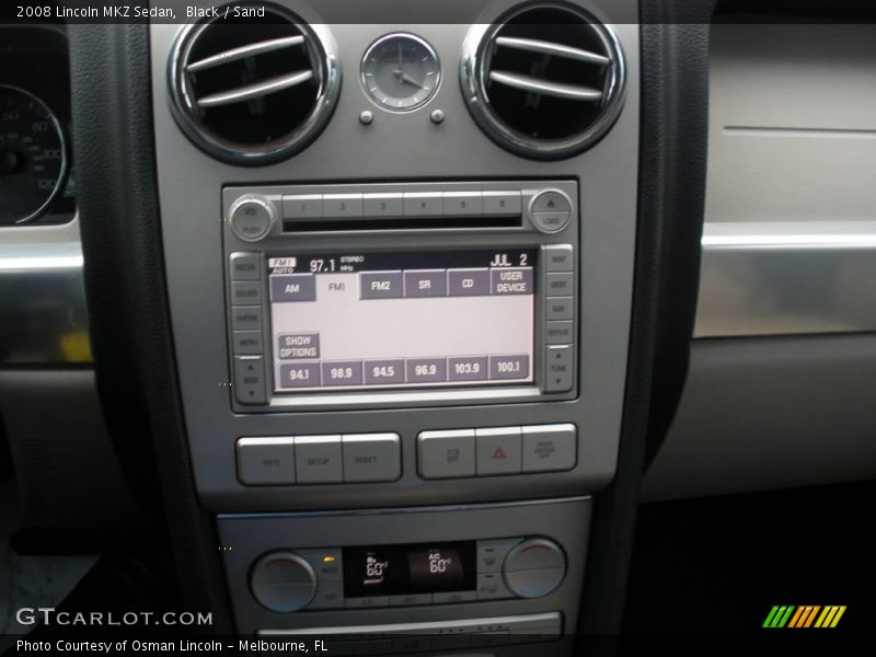 Black / Sand 2008 Lincoln MKZ Sedan