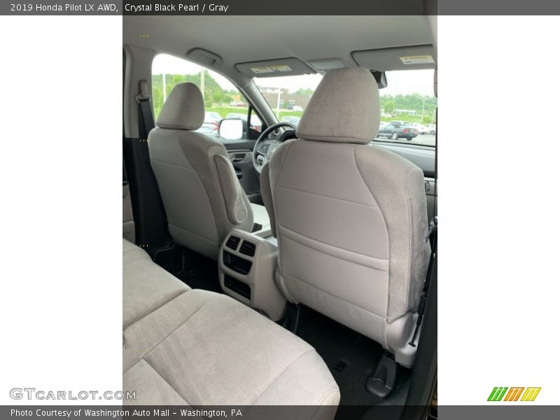 Crystal Black Pearl / Gray 2019 Honda Pilot LX AWD