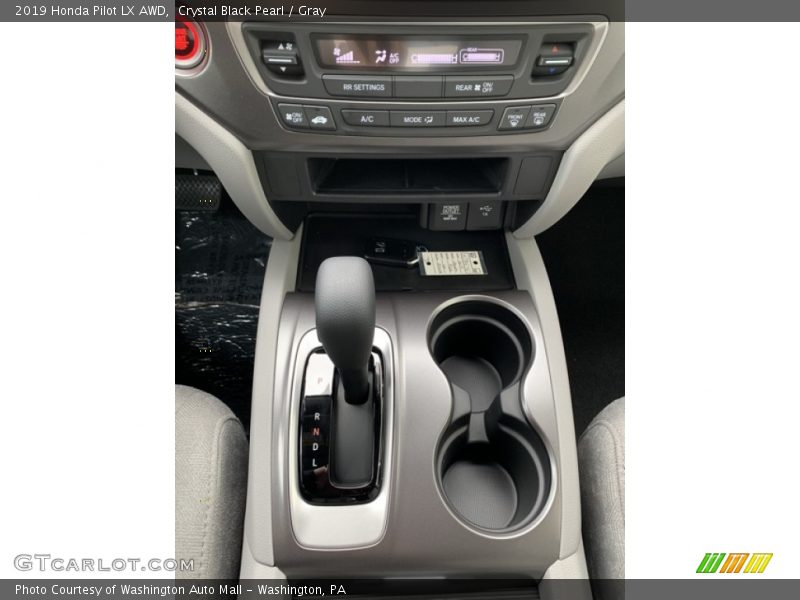 Crystal Black Pearl / Gray 2019 Honda Pilot LX AWD