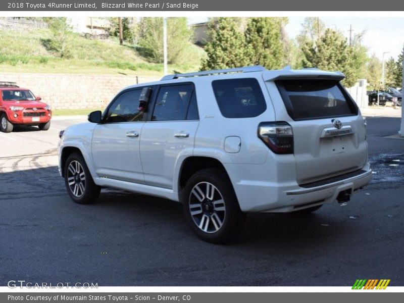 Blizzard White Pearl / Sand Beige 2018 Toyota 4Runner Limited