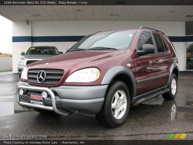 Ruby Metallic / Grey 1998 Mercedes-Benz ML 320 4Matic