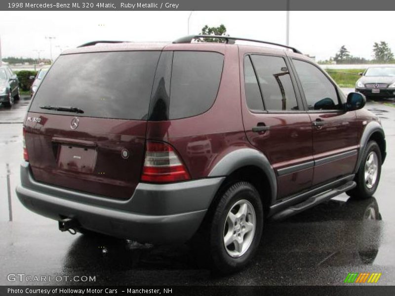 Ruby Metallic / Grey 1998 Mercedes-Benz ML 320 4Matic