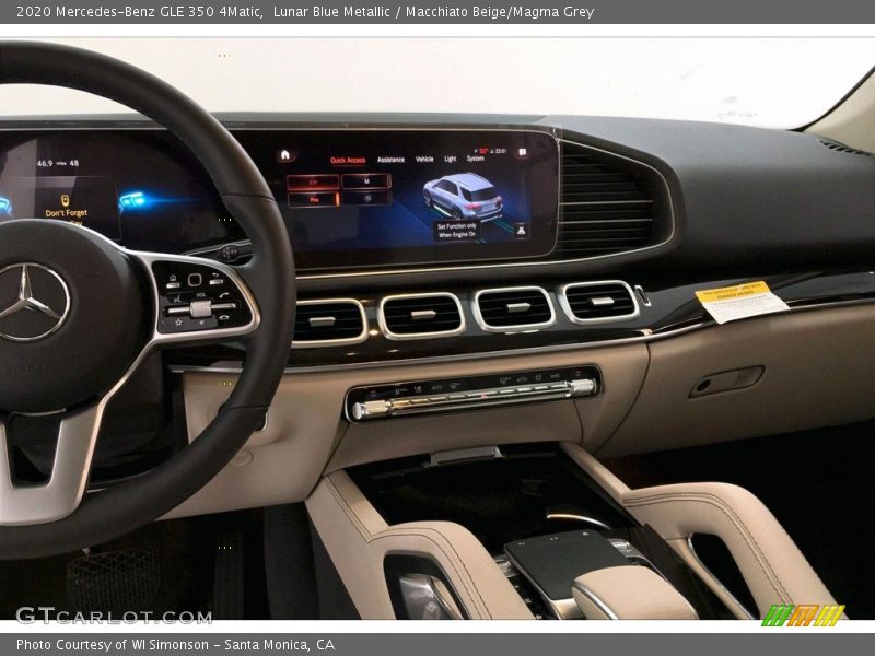 Lunar Blue Metallic / Macchiato Beige/Magma Grey 2020 Mercedes-Benz GLE 350 4Matic