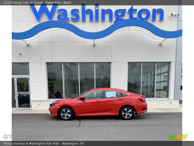 Rallye Red / Black 2019 Honda Civic LX Sedan