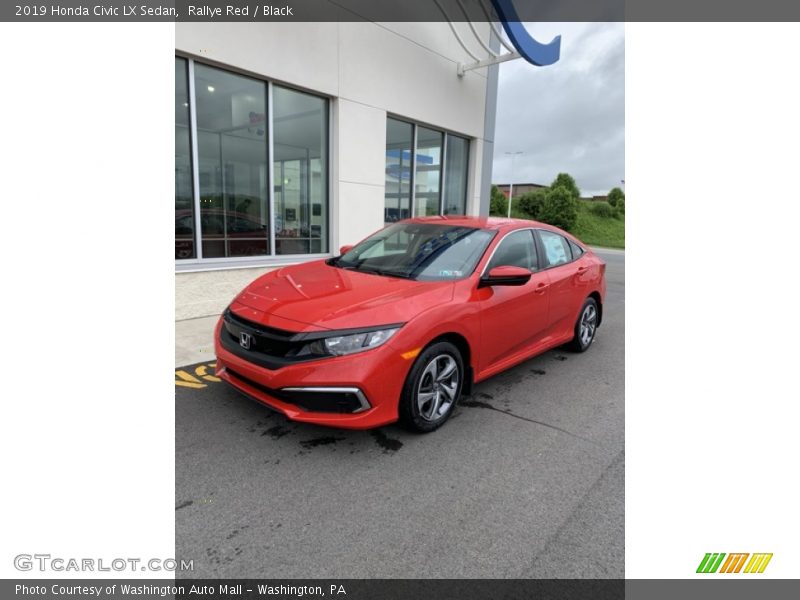 Rallye Red / Black 2019 Honda Civic LX Sedan