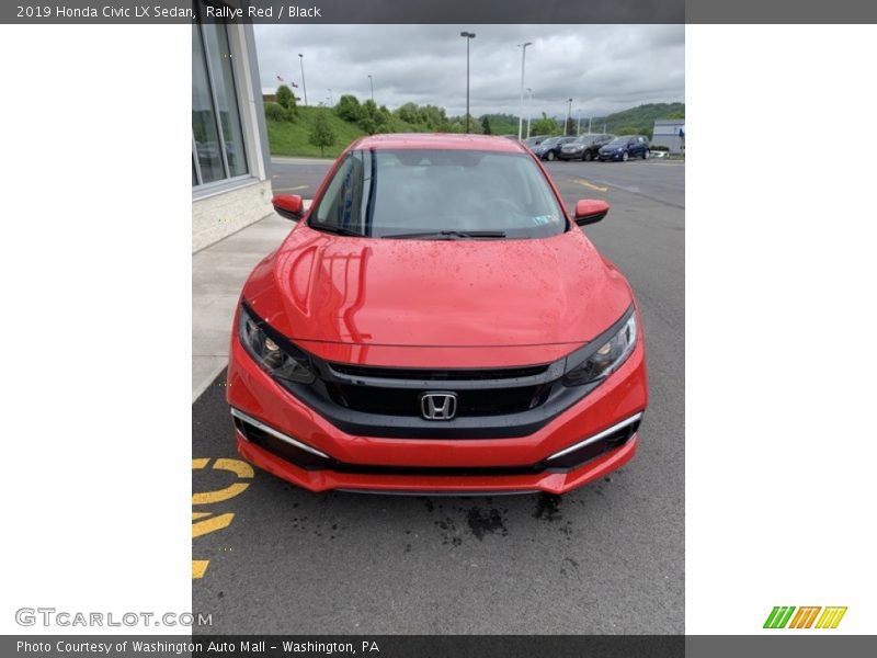 Rallye Red / Black 2019 Honda Civic LX Sedan
